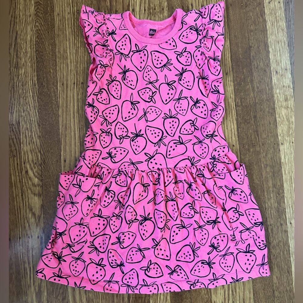 Tea Collection strawberry dress, size 5